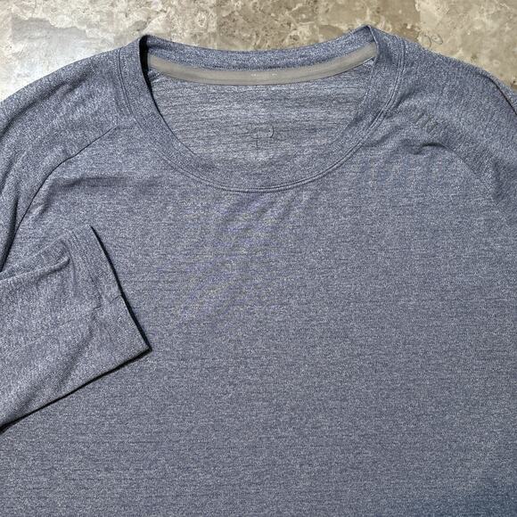 Lululemon Shirt Mens Large License To Train Blue Long Sleeve Drysense Gym - Picture 1 of 9